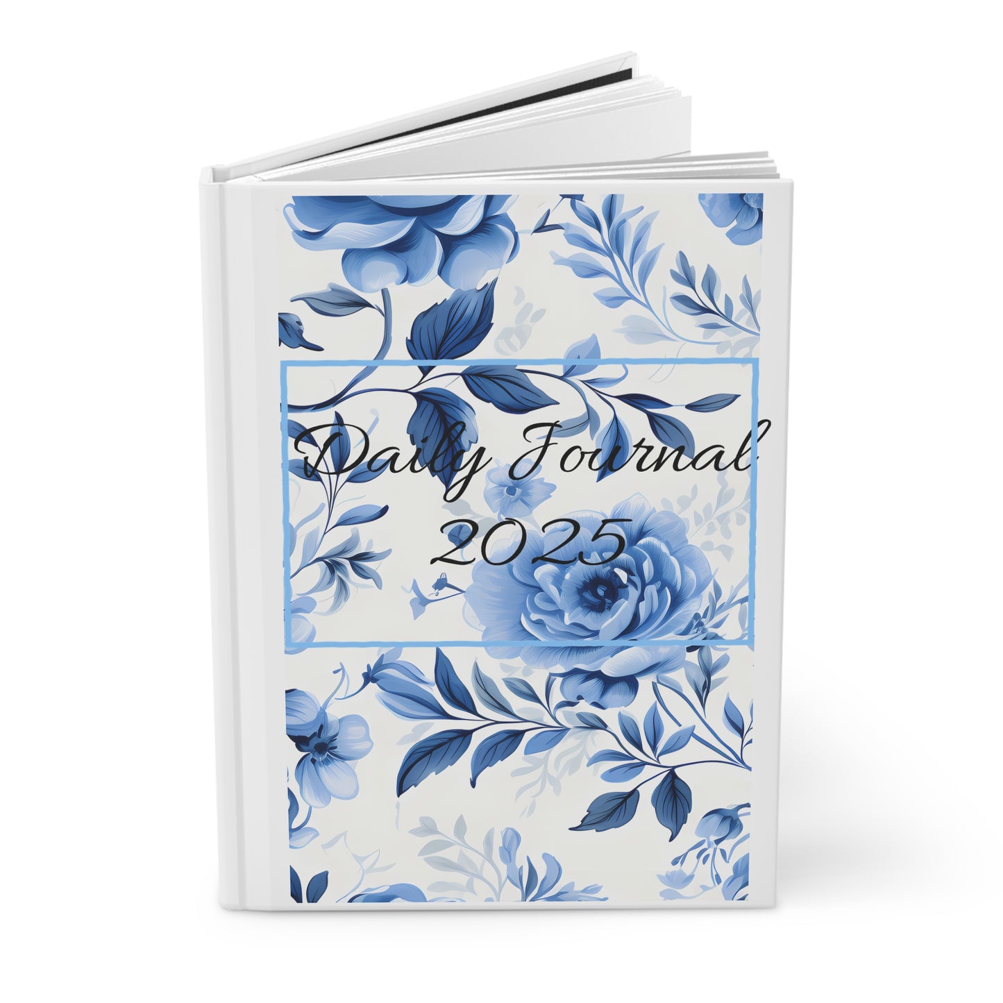 Floral Hardcover Journal 2025 - Beautiful Daily Organizer with Matte Finish