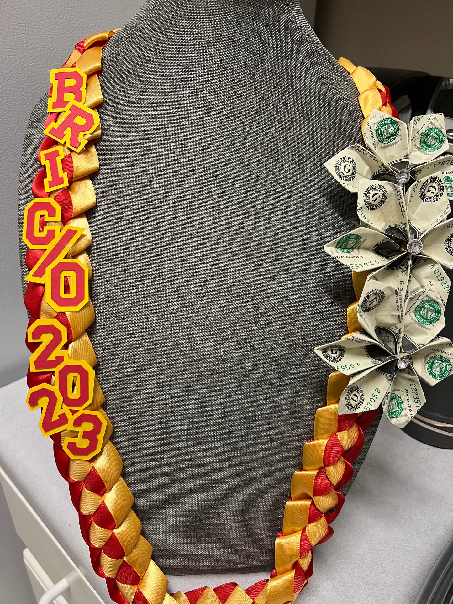 Red & Yellow Ribbon Lei